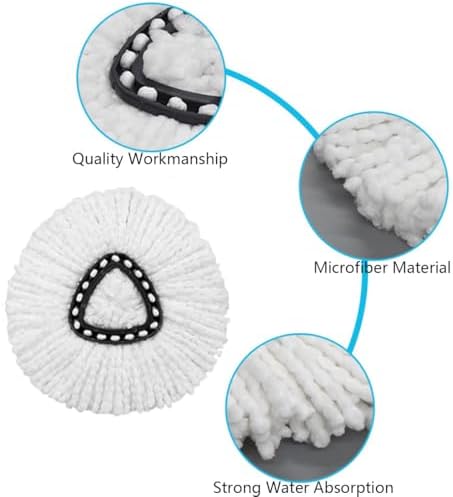 EMTK 8-Pack Reusable Mop Heads for O Cedar Easywring 1-Tank