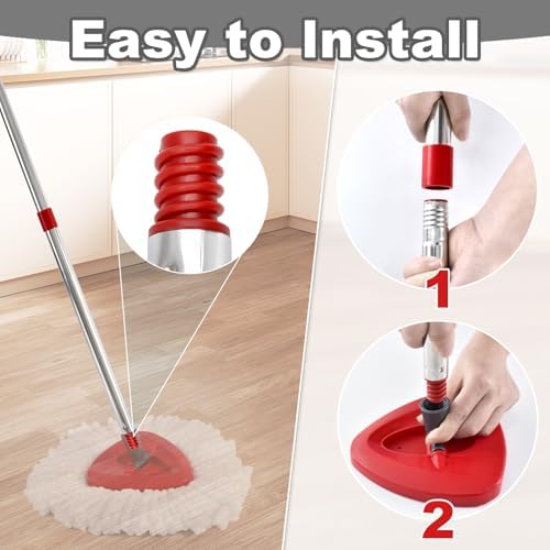 4-Section Spin Mop Handle Replacement