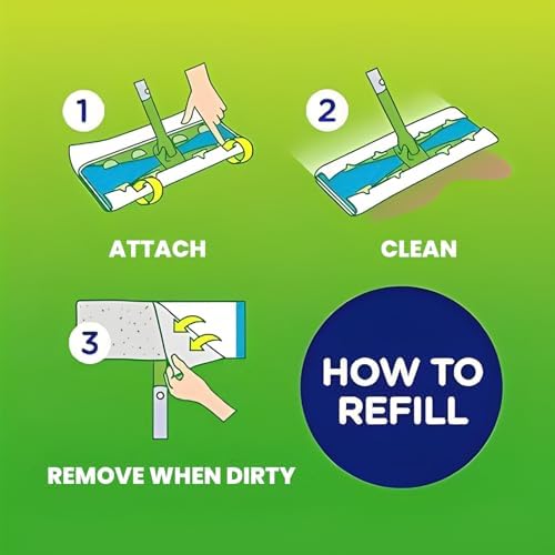 Upgraded Wet Mop Pads for Swiffer 32 Count Refills