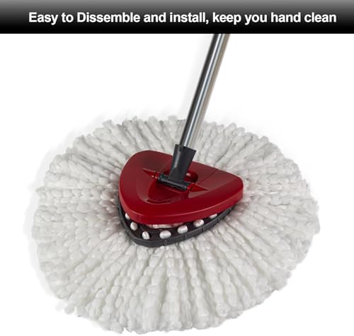 3 Pack HUMUTA Mop Replacement Heads for O Cedar Spin Mop