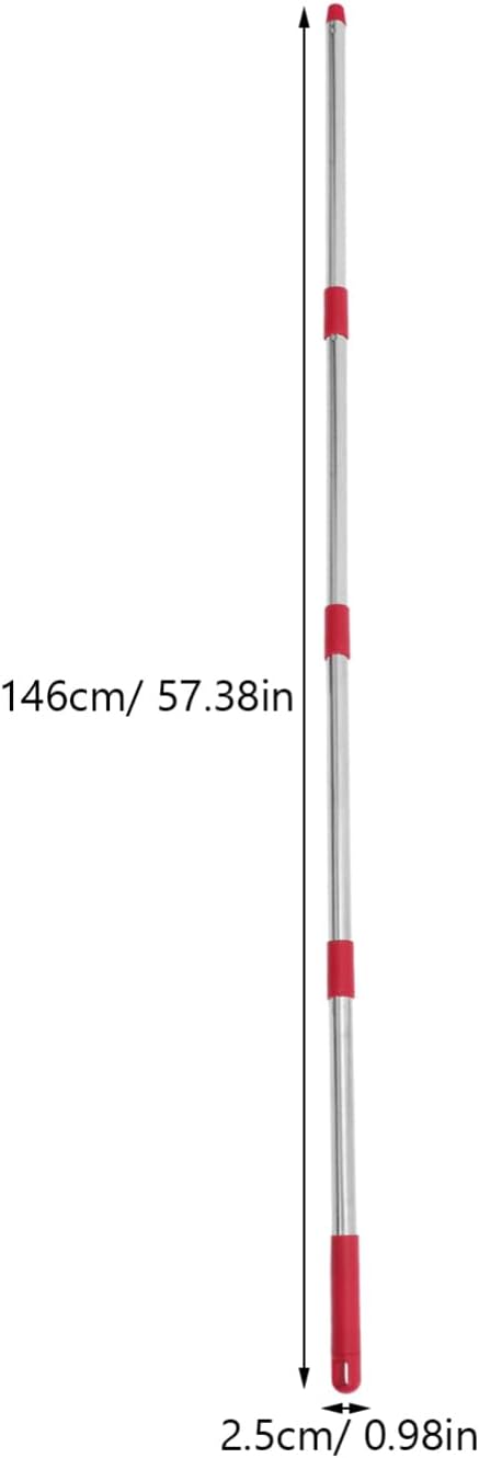 Ipetboom 146cm Mop Handle Replacement Stick 4 Sections