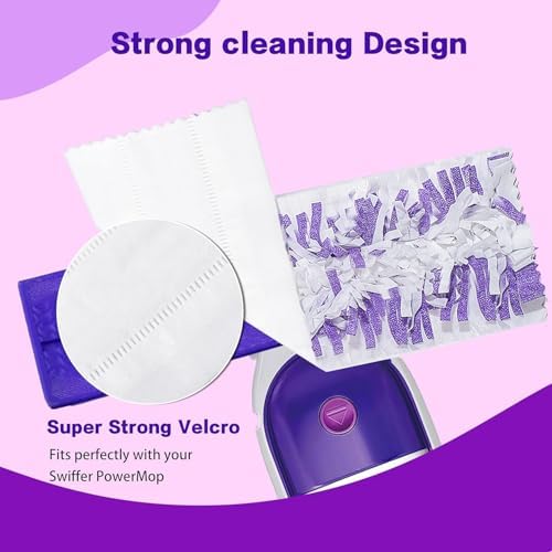 AWAYDD PowerMop Multi-Surface Mopping Pad Refills Purple -10