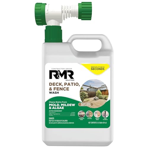 RMR Deck Patio Fence Wash 64 Ounce Commercial-Grade Stain Remover
