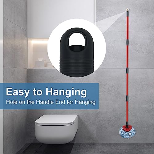 GFRED 2 Pack Spin Mop Head Set with Base and Handles