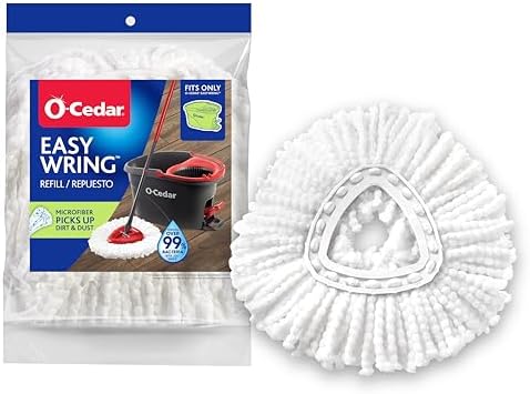 O-Cedar EasyWring Spin Mop Microfiber Refill 3M Replacement