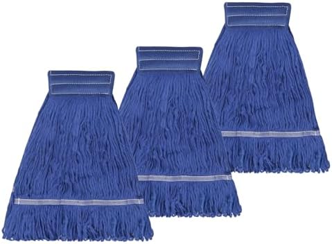 3 Pack Reusable Heavy Duty Mop Heads for Commercial Use