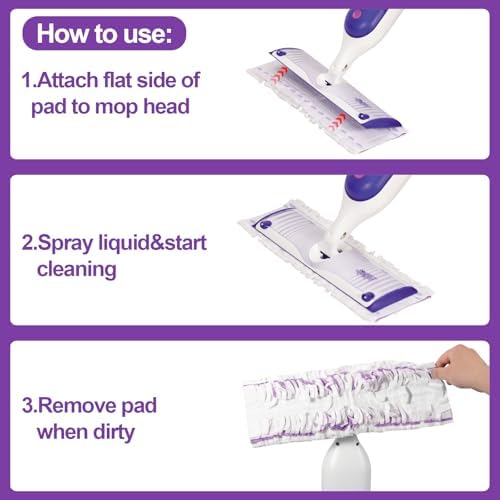 Replacement Pad Refills for Swiffer Power Mop - 10 Count Blue 1