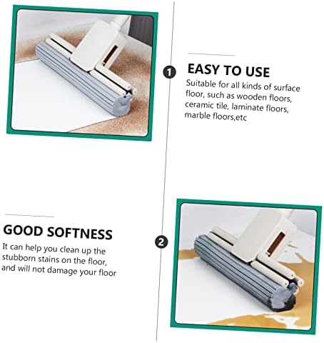 3sets Ergonomic Sponge Roller Mop Head Refills for Quick Drying