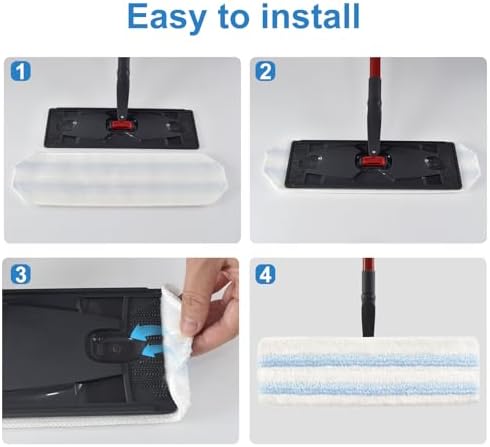 GFRED 8 Pack Mop Pads for O Cedar H2Pro Flat Mop System