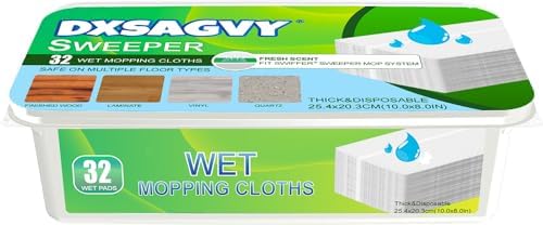 Upgraded Wet Mop Pads for Swiffer 32 Count Refills