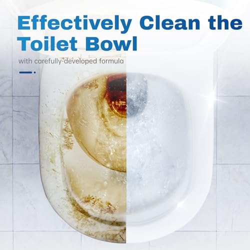 Vacplus Toilet Cleaner Tablets 20 Pack Automatic Cleaners with Bleach