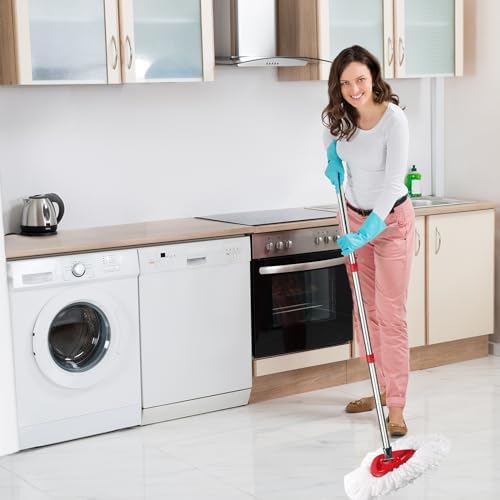 Fazlynyi Spin Mop Handle 4-Section Adjustable