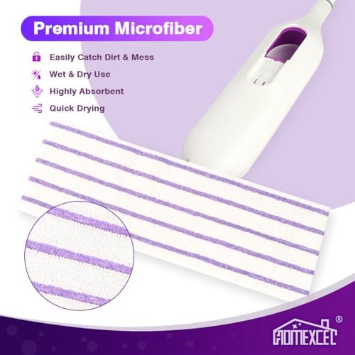 HOMEXCEL Microfiber Mop Pads 24 Count for Swiffer Powermop