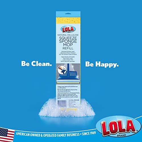 Lola Replacement Sponge Mop Head - 9 Head Foam Cellulose