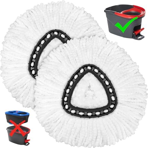 Tidy Monster 2 Pack Mop Heads for O-Cedar Spin Mop