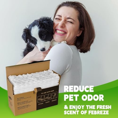 ClicLak Dry Mop Refills 60 Count for Pet Hair Dust