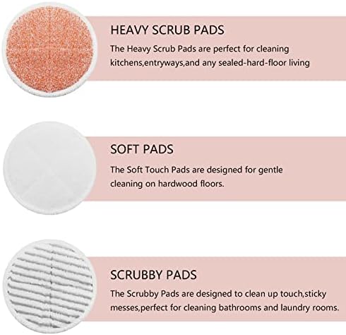 Spinwave Mop Pads Replacement Set by BeiLan - 8Pack for Bissell 2039A2124