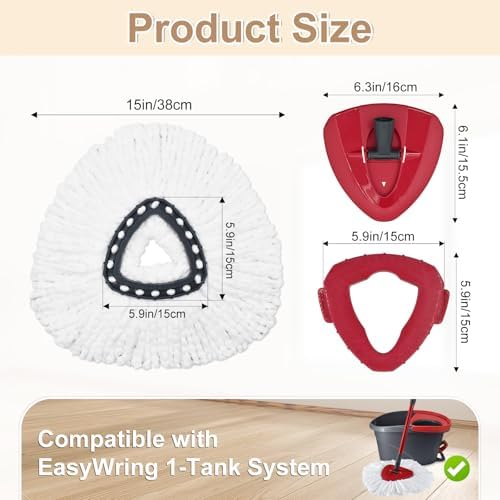 Yuunaie 7 Pack Mop Heads Replacement for OCedar
