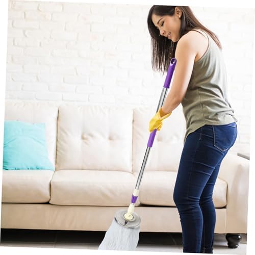 Ipetboom Rotating Mop Handle Stainless Steel Detachable