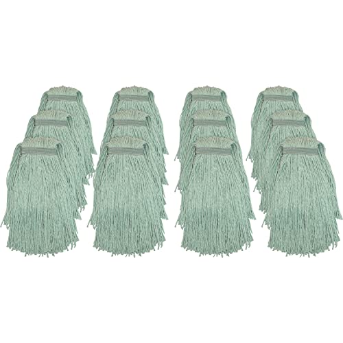 Genuine Joe N20G1BCT Web Blend Mopping Mophead 12EACT Green