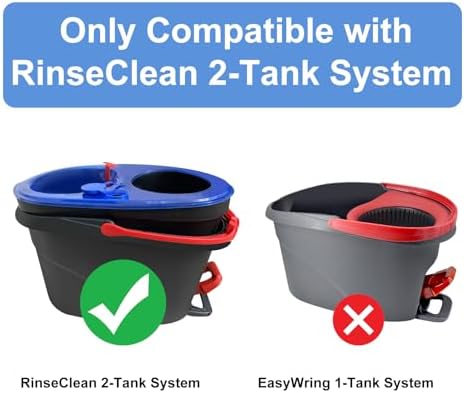 DLAIMI 3 Pack Mop Heads for RinseClean 2-Tank System