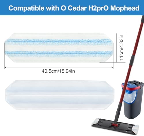 GFRED 8 Pack Mop Pads for O Cedar H2Pro Flat Mop System