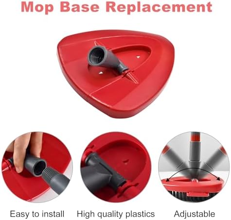 Hezane 4-Section Spin Mop Handle Base Set