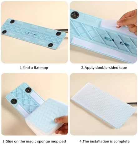 BAISENJIE Magic Sponge Eraser Mop Pads 129x472x098in