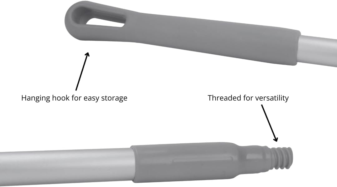 Sparta 48-Inch Aluminum Broom Handle Gray