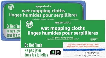 Amazon Basics Wet Mopping Cloth Refills 24 Count
