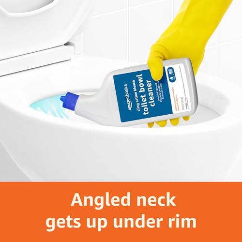 Amazon Basics Toilet Bowl Cleaner with Bleach and Fresh Scent