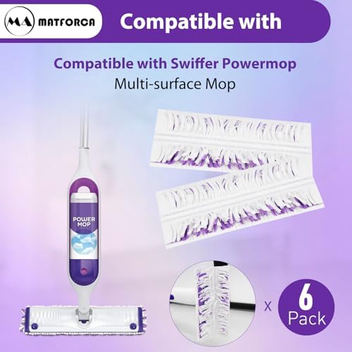MATFORCA 6 Pack Swiffer Power Mop Pads Refill