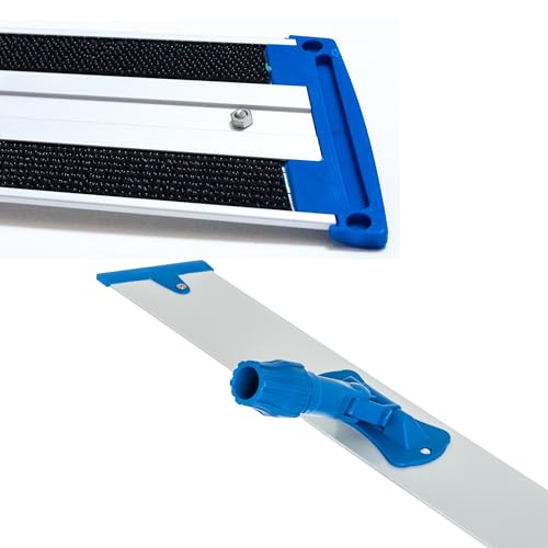 Carlisle 24-Inch Aluminum Flat Mop Set with Telescopic Handle