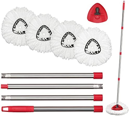 O-Cedar Spin Mop Replacement Head Set with Handle and Base