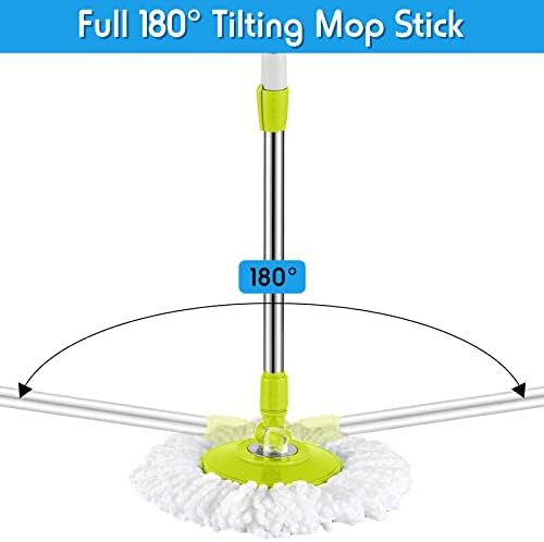 Rtteri Spin Mop Handle Replacement Green