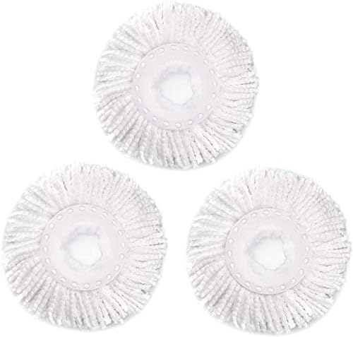 3 Pack Microfiber Spin Mop Refills for 360 Spin Mop Systems