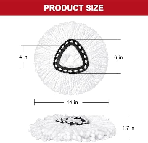 Tidy Monster O-Ceda Easy Wrin Spin Mop Replacement 8-Pack