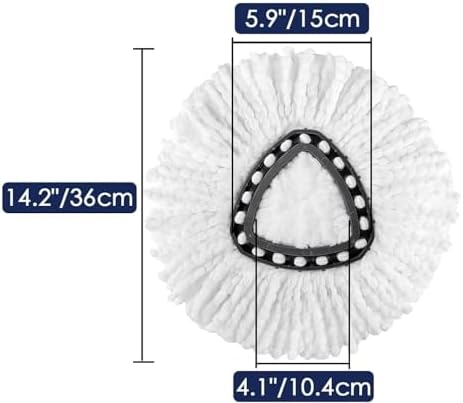 CCMRCQ Spin Mop Replacement Head 3 Pack