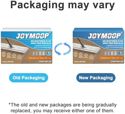 JOYMOOP 13inch Replacement Mop Pads Pack of 4