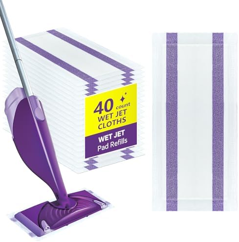 40 Count WetJet Pads Refills for Swiffer Mop