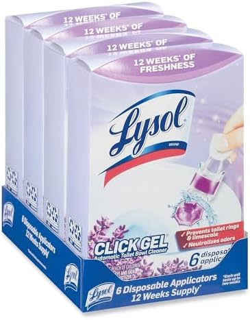 Lysol Click Gel Toilet Bowl Cleaner 6 Applicators
