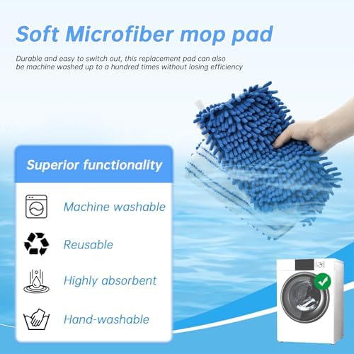 4 Pack Mop Heads for O-cedar Dual-Action Flip Mop