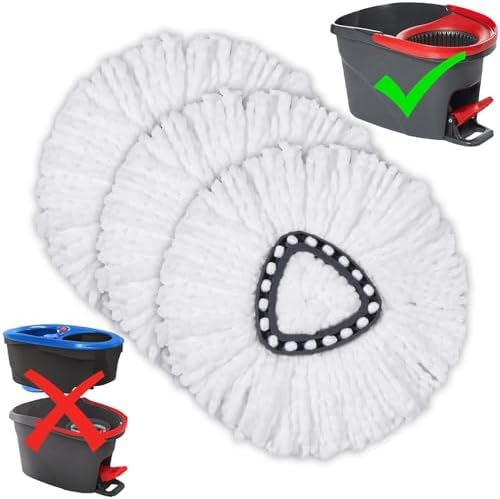 TATAANTY Spin Mop Replacement Heads 3 Pack 1