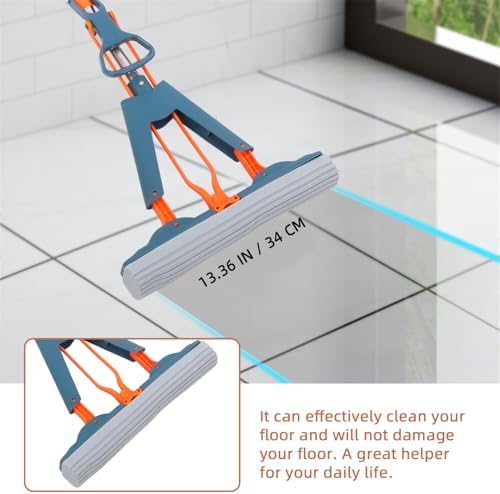 Ipetboom Reusable Sponge Mop with Long Handle