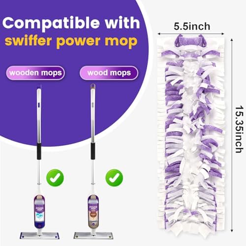 ZMZPA Power Mop Pads for Swiffer Compatible 32 Refills