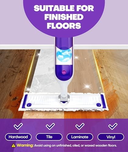 Domudy 5X Cleaning Power Mop Refills for Swiffer