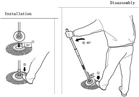 3 Pack Microfiber Spin Mop Refills for 360 Spin Mop Systems