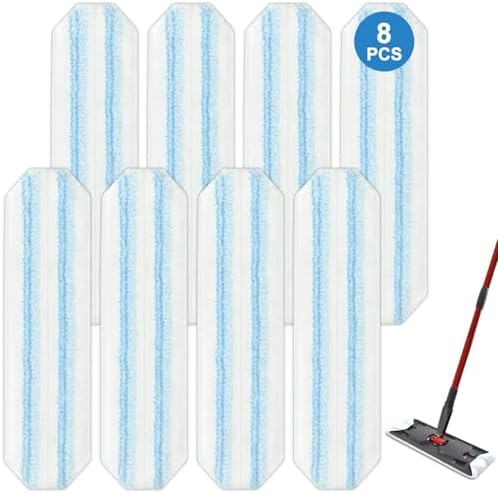GFRED 8 Pack Mop Pads for O Cedar H2Pro Flat Mop System
