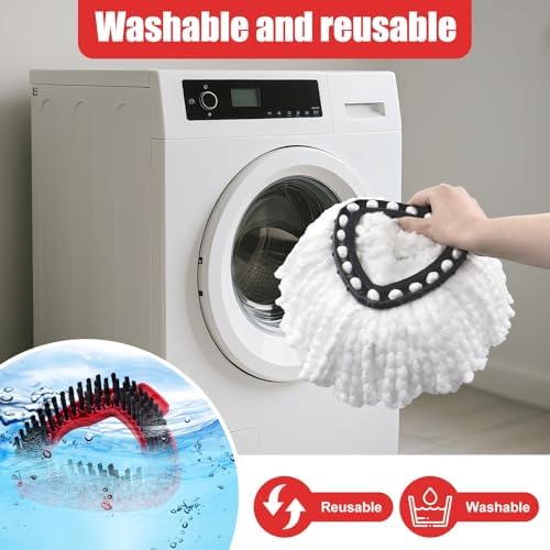 Aruihm Spin Mop Replacement Handle 2 Pack