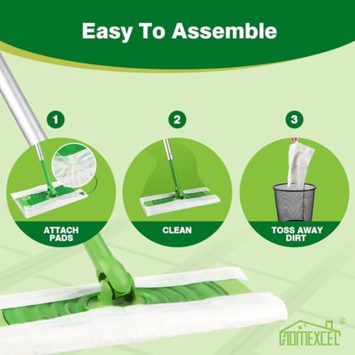 HOMEXCEL Dry Mopping Pads 120 Count for Swiffer Sweeper